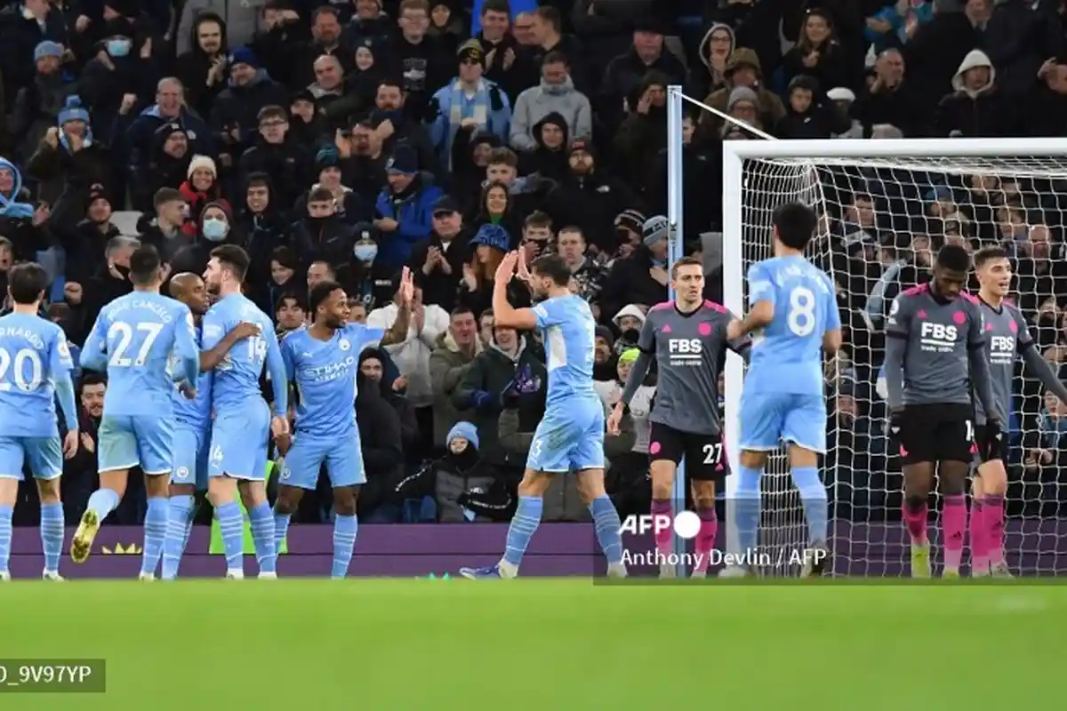 Klasemen Liga Inggris : Man City Juara Paruh Musim, Man United Terlempar dari 5 Besar