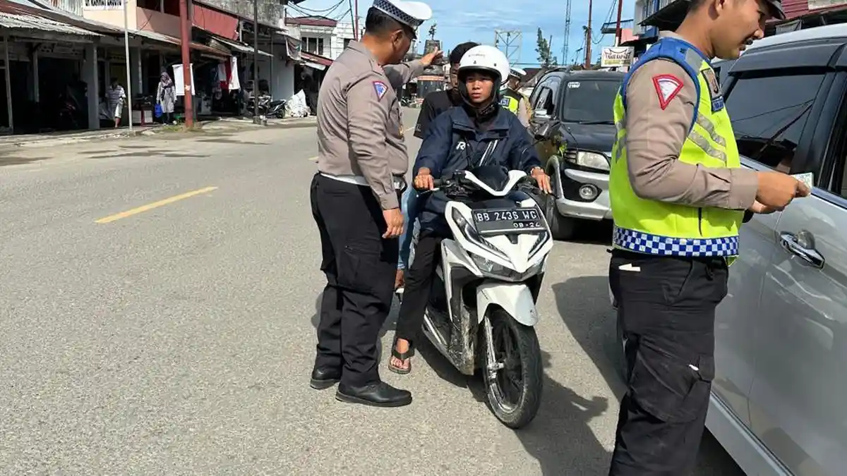 Sat Lantas Polres Nias Selatan Bersama Bapenda dan UPTD Rajia Terpadu PKB