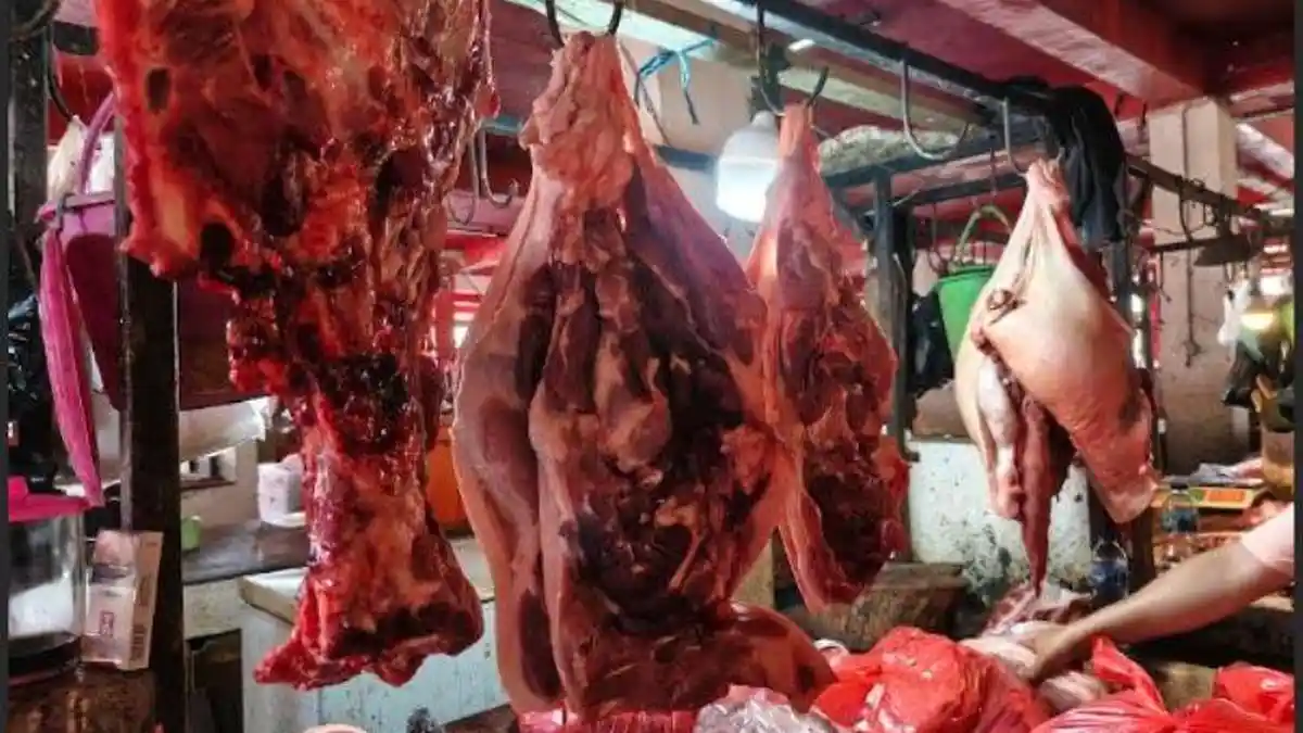 Daftar Harga Daging di Pasar Bersehati Manado Sulawesi Utara, Babi Rp 90 Ribu per Kilogram