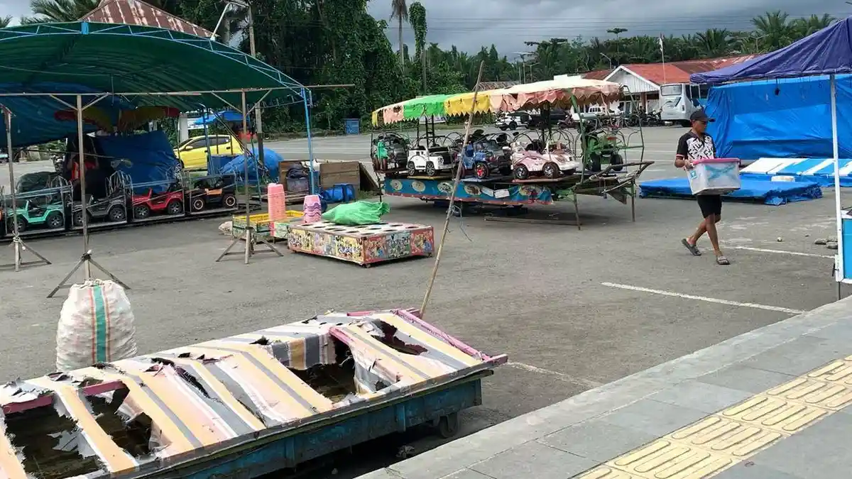 Terminal Angkutan Umum di Halmahera Selatan Jadi Wahana Anak-anak, Kadishub Pilih Bungkam