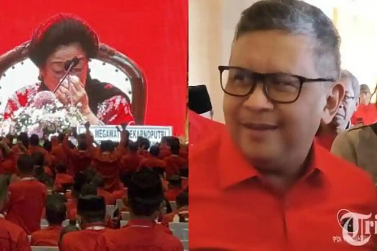 Tangis Megawati Sambut Hasto Kristiyanto di Penutupan Kongres, Ketua Umum PDIP: Kebenaran Menang