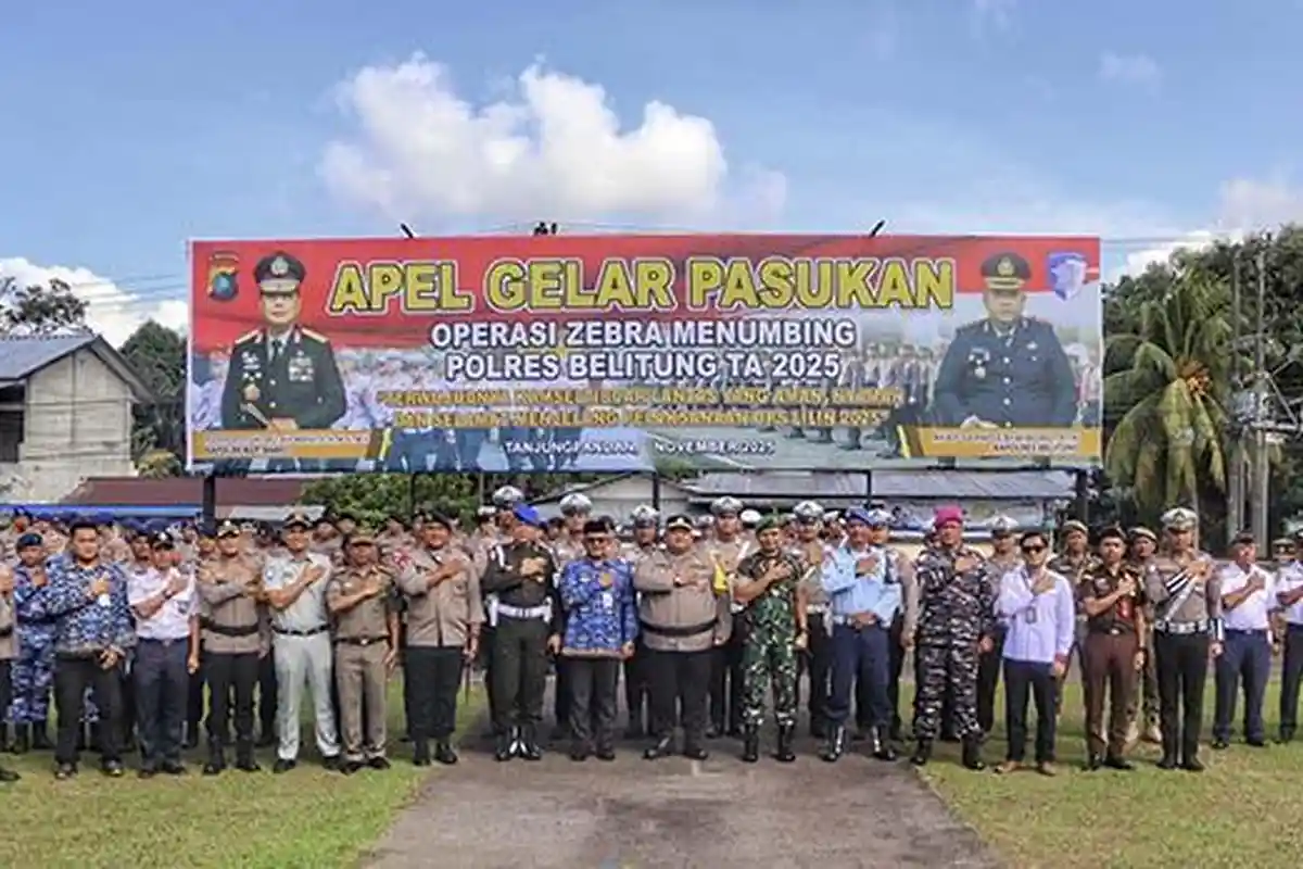 Operasi Zebra Menumbing di Belitung Resmi Dimulai hingga 14 Hari ke Depan