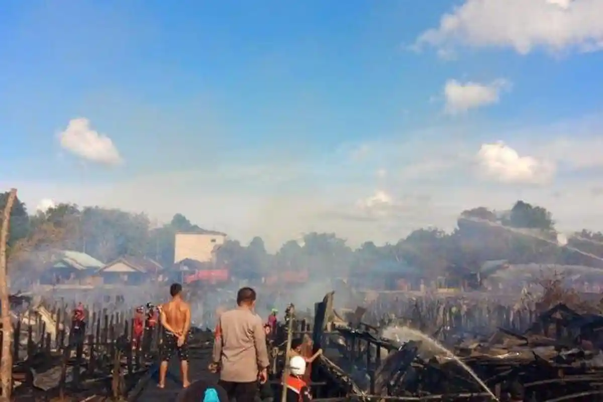 Gara-gara Dituduh Selingkuh, Suami di Palangkaraya Picu Kebakaran Hebat, 135 Orang Kehilangan Rumah