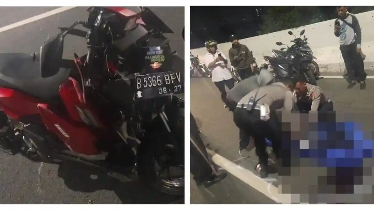 Kecelakaan Hari Ini di JLNT Casablanca: Alami Tabrakan Hingga Motor Ringsek, Seorang Pemotor Tewas