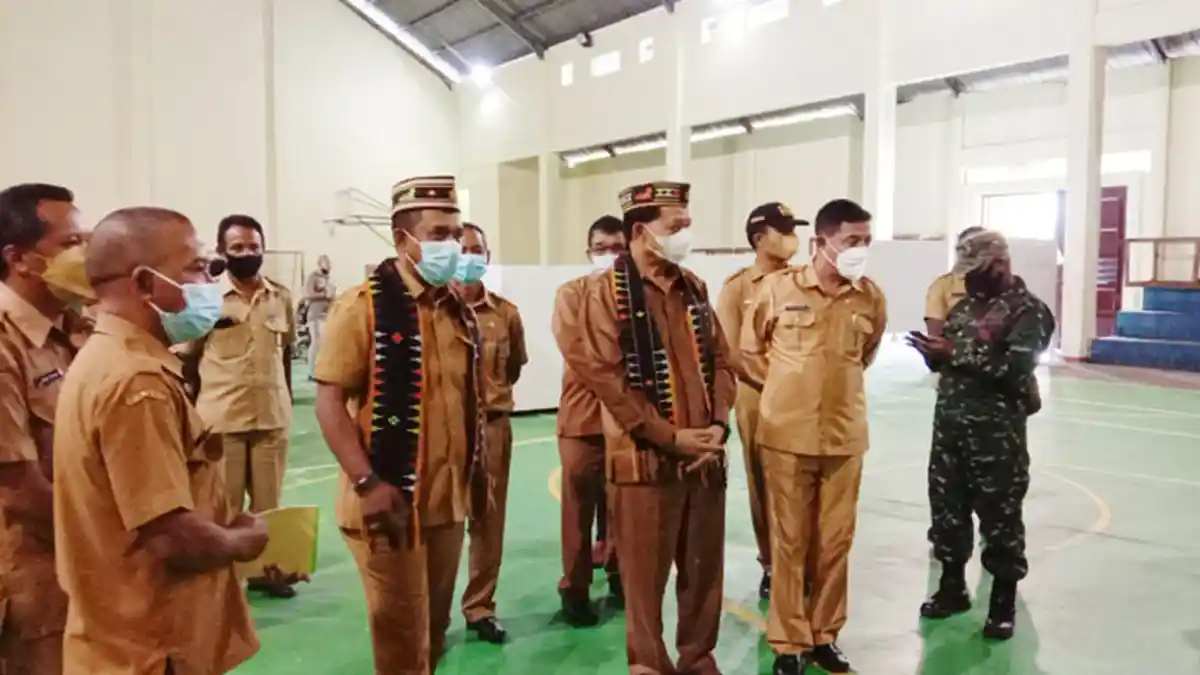 Bupati dan Wabup Manggarai Tinjau Persiapan Test CPNS Tahun 2021