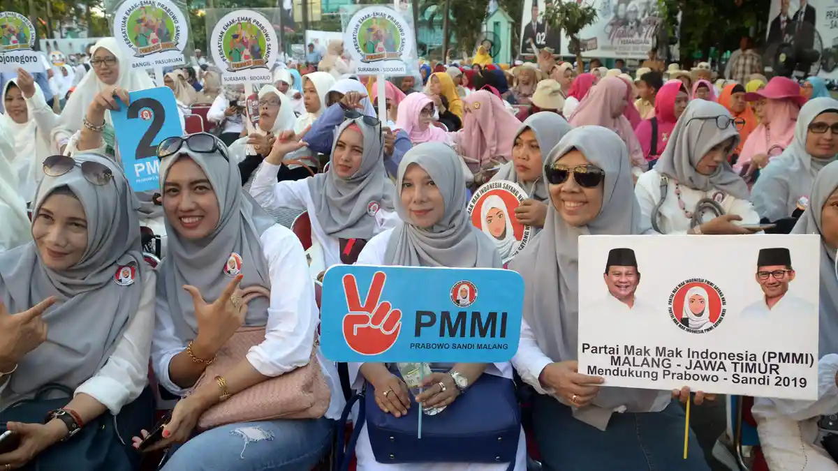 Emak-emak yang Tergabung dalam Permakbodi Siap Memenangkan Prabowo-Sandi