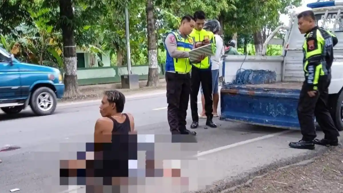 BREAKING NEWS 2 Motor Kecelakaan di Jalan Jendral Sudirman Blora, 3 Korban Terluka