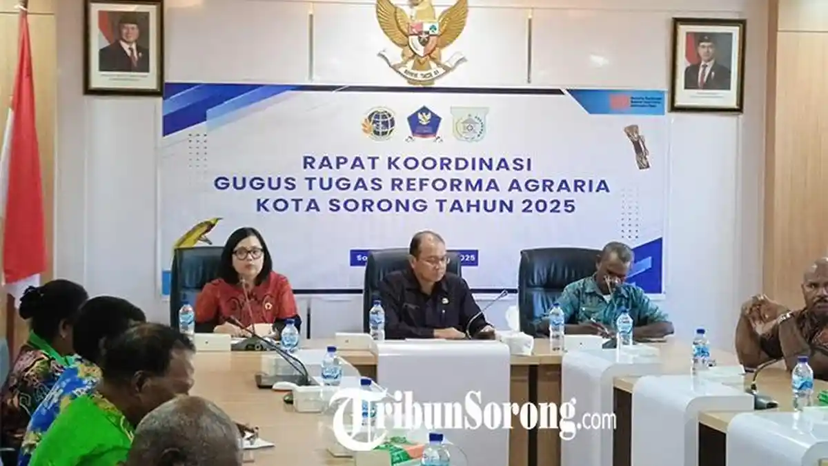 Dorong Pemanfaatan Tanah yang Produktif dan Berkelanjutan, Pemkot Sorong Gelar Rakor