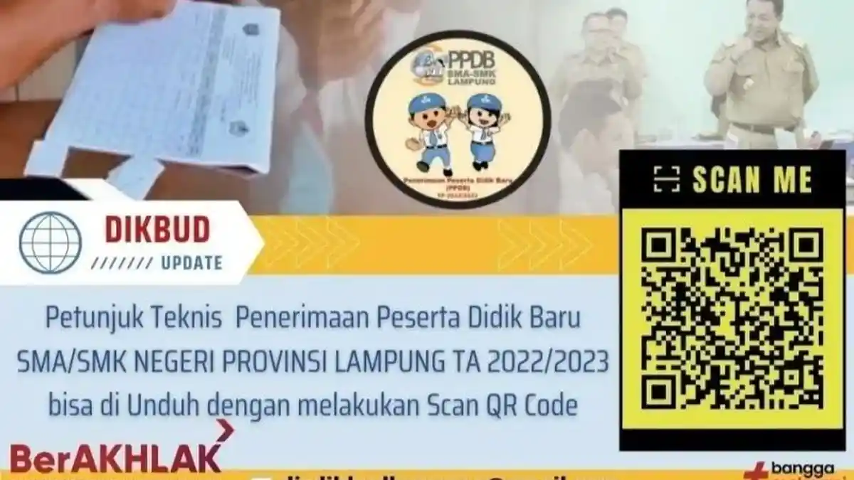 Disdikbud Lampung Buka PPDB Jenjang SMA dan SMK 27-30 Juni 