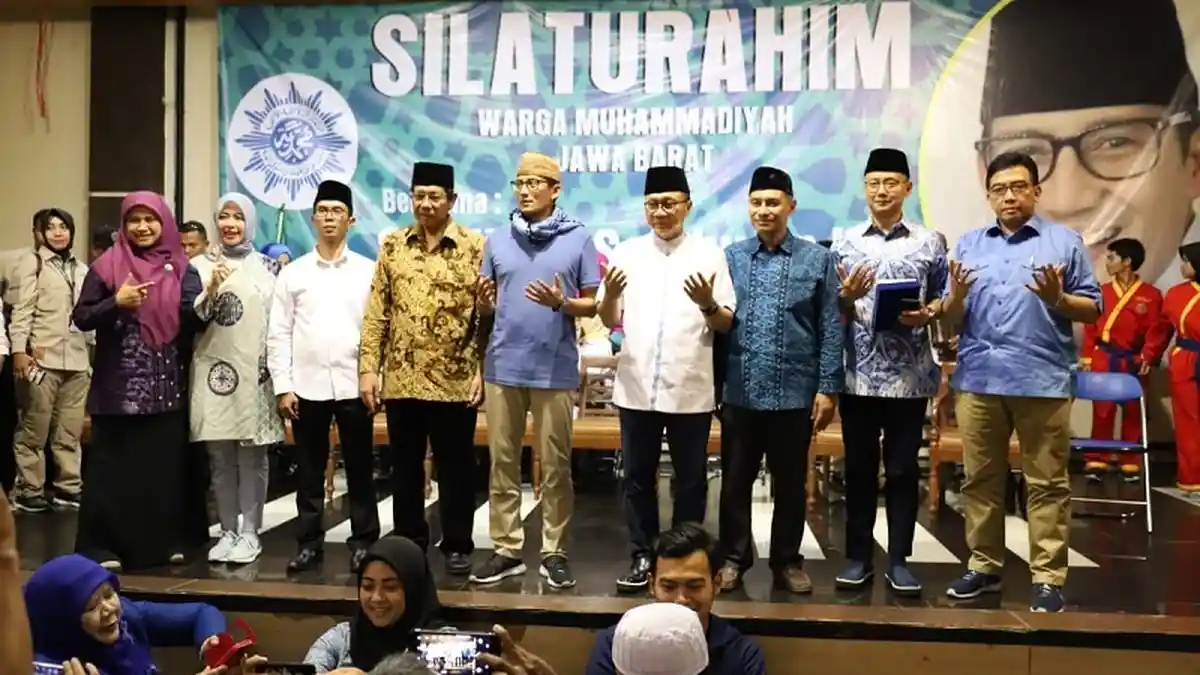 Bertemu Ormas Islam se-Jawa Barat, Zulkifli Hasan dan Sandi Uno Kompak Bicara Ekonomi
