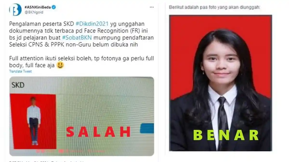 CONTOH Swafoto CPNS 2021 & Daftar Instansi yang Membuka Lowongan CPNS dan PPPK 2021 Lulusan SMA/SMK