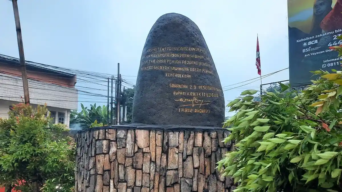 Asal Usul Tugu Batu Sawangan Depok, Begini Cerita Sebenarnya