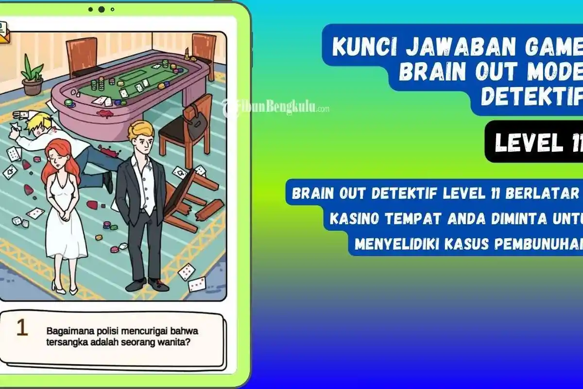 Jawaban Game Brain Out-Mode Detektif Level 11 'Kematian di Kasino'