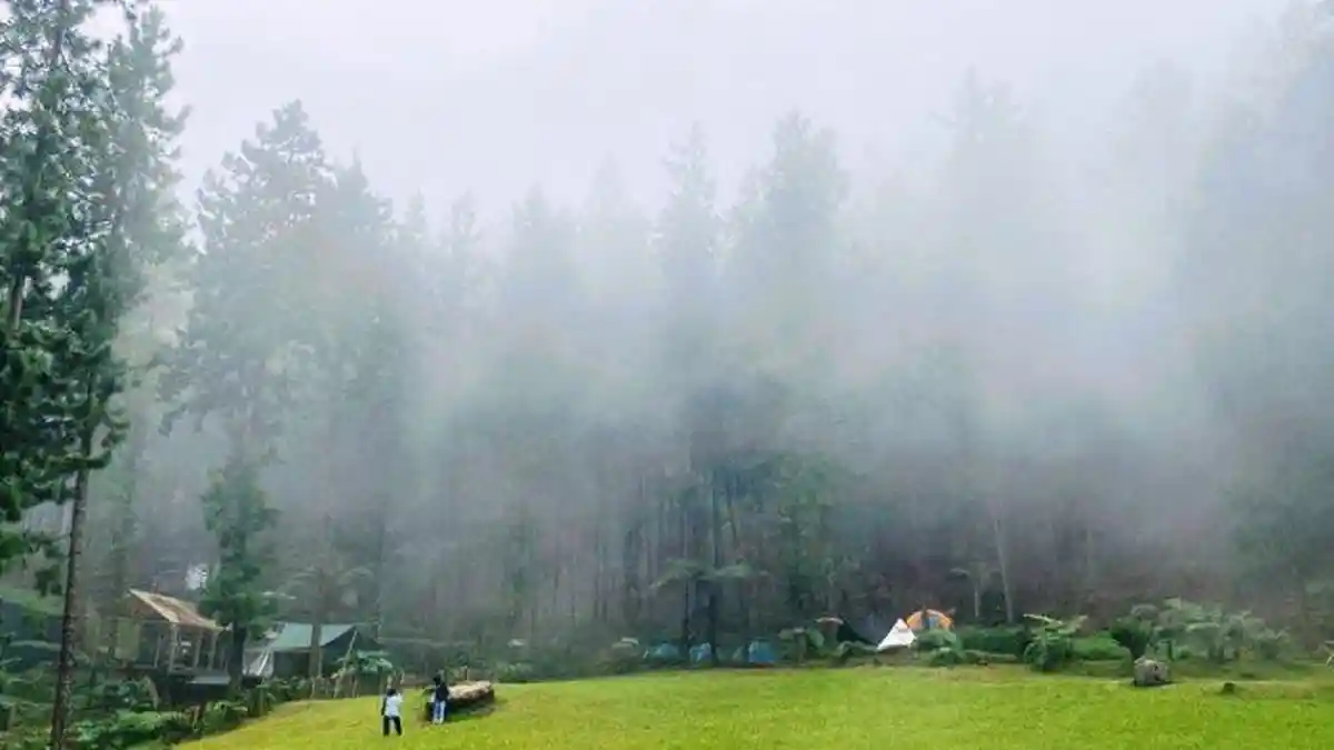 View Setenang Ini Cuma 11 Menit dari Pemandian Air Panas Guci Tegal, Bisa Camping Sembari Healing