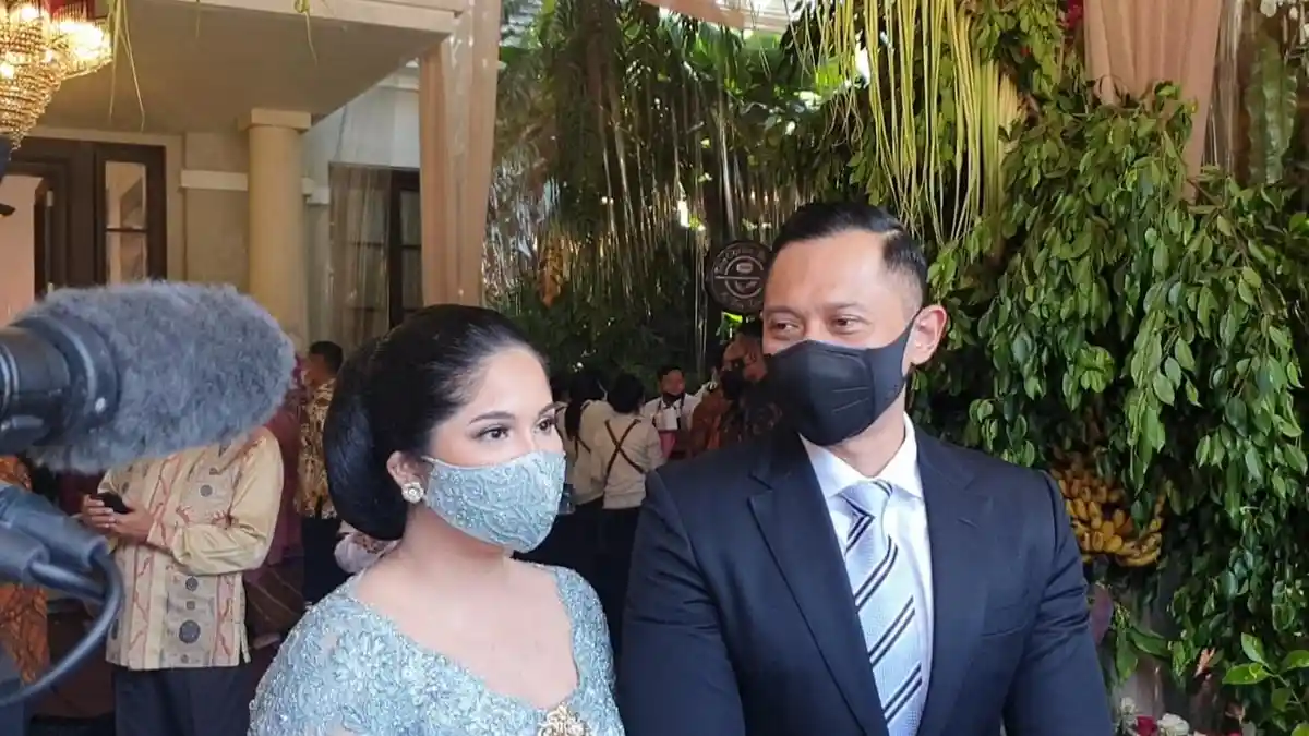 AHY-Annisa Pohan Hadiri Resepsi Putri Tanjung, Curhat Kegiatan Selama Pandemi