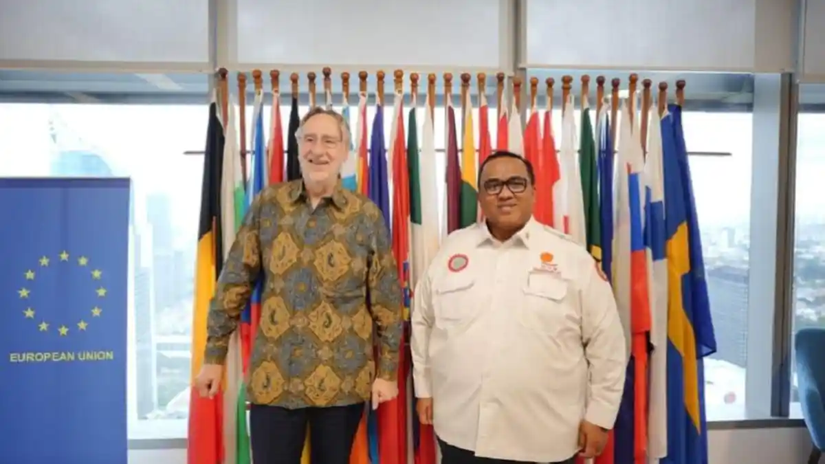 Bertemu Parlemen Uni Eropa, Presiden KSPSI Andi Gani Bahas Masalah Perburuhan