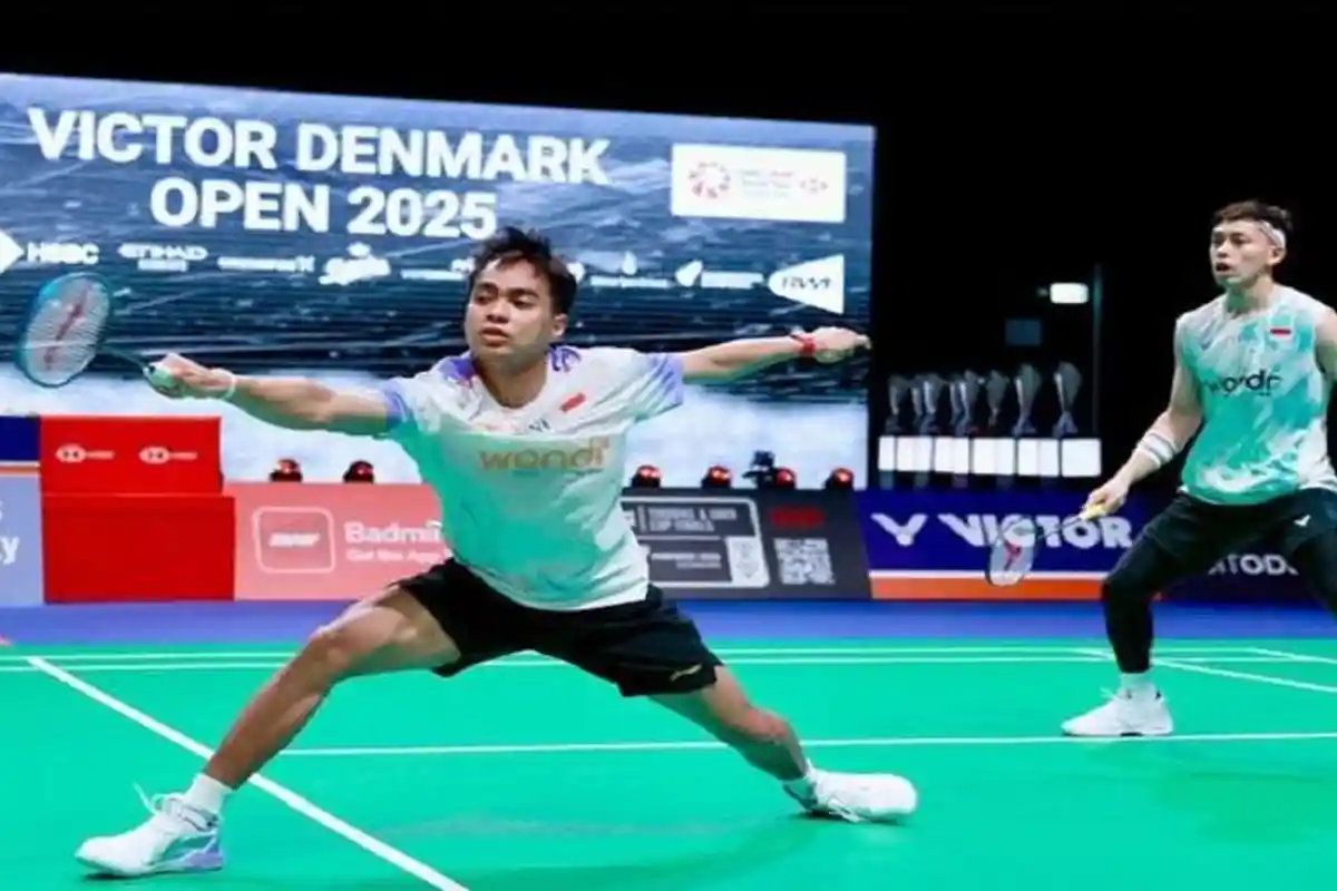 Hasil Ganda Putra Indonesia Hidayat/Rian vs Shetty/Rankireddy 8 Besar Denmark Open 2025 Live TVRI
