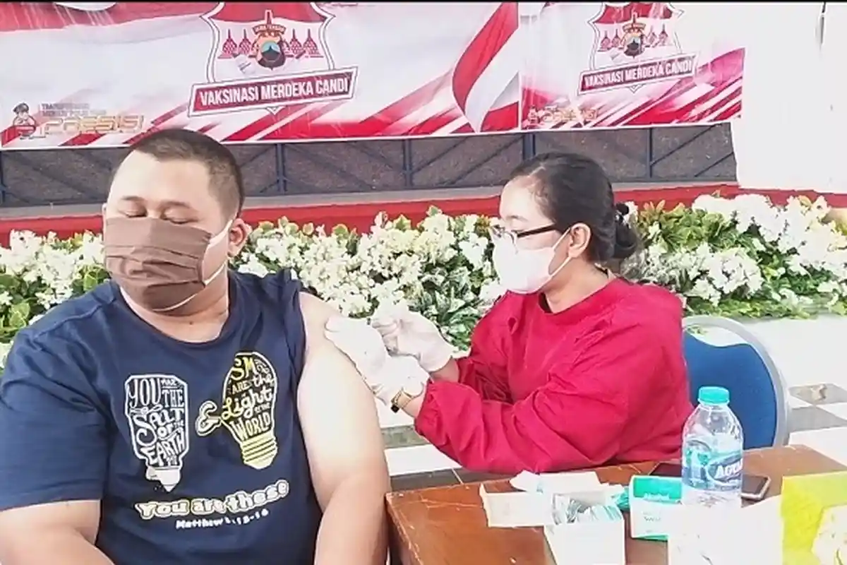 Gelar Vaksinasi Merdeka Candi hingga 17 Agustus 2021, Polres Salatiga Sediakan 2000 Vaksin Per Hari