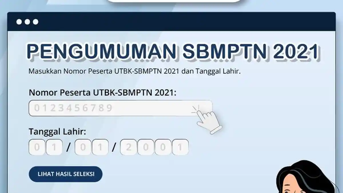184.942 Peserta Dinyatakan Lolos SBMPTN 2021, Cek di pengumuman-sbmptn.ltmpt.ac.id , Ada Namamu?