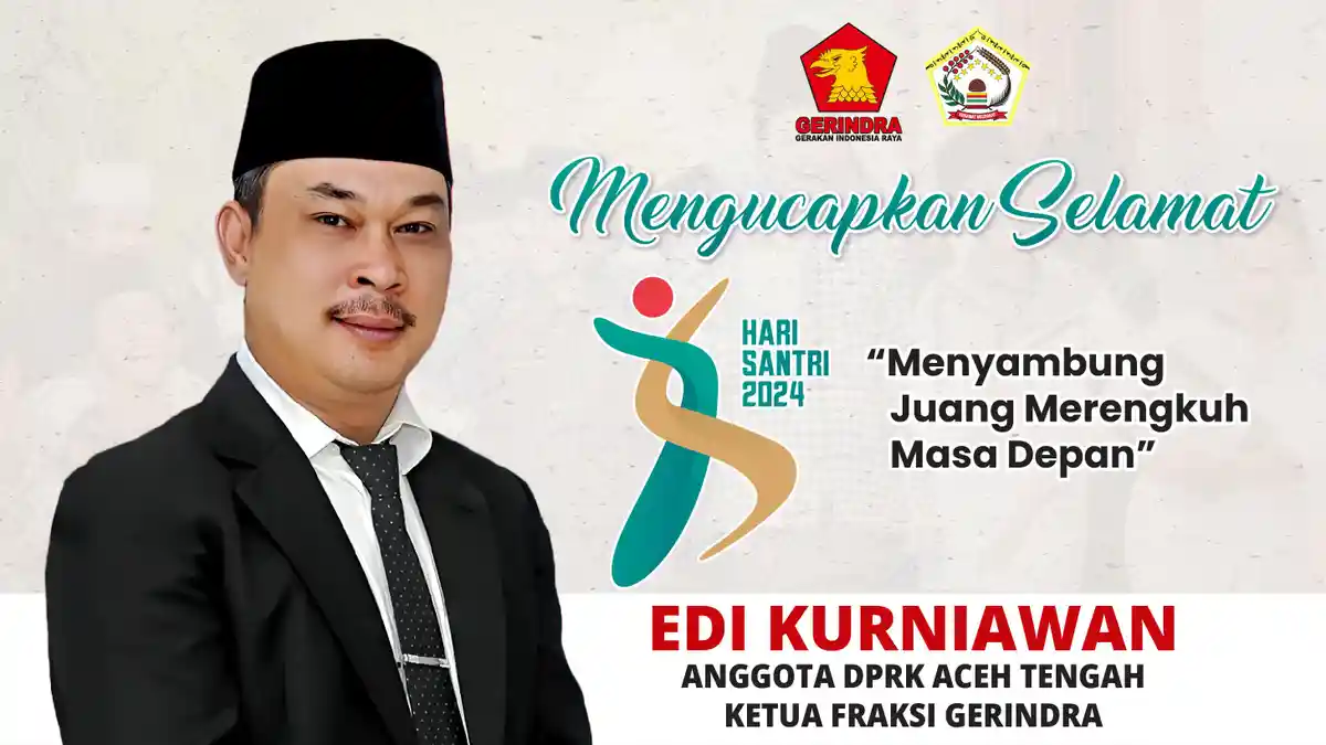 Edi Kurniawan Mengucapkan Selamat Hari Santri 2024