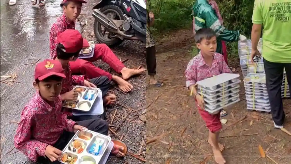Terjawab, Alasan Miris Siswa SD Sukabumi Viral Makan Bergizi Gratis di Jalanan dan Kebun Bambu