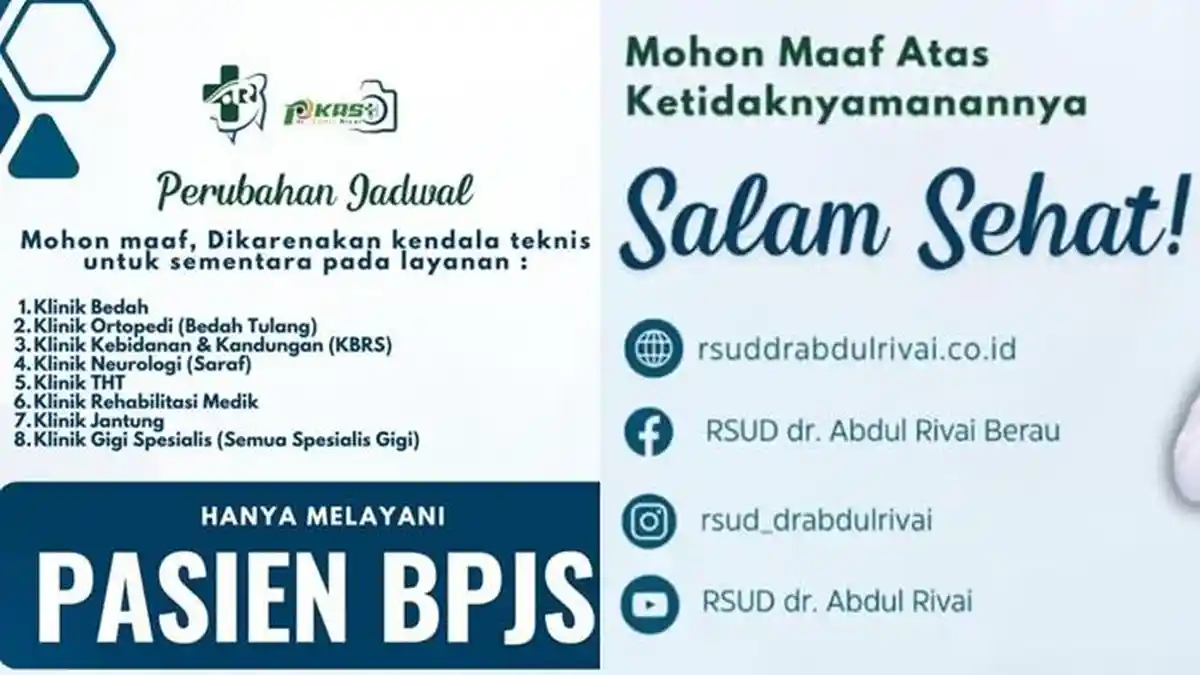 Alasan RSUD Abdul Rivai di Berau Kaltim Hentikan Sementara Pelayanan Non BPJS Kesehatan