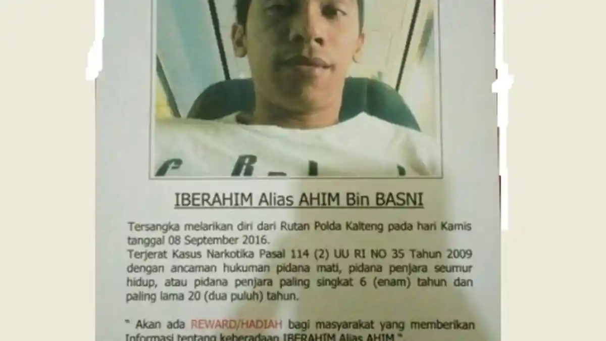 Kabur dari Tahanan Polda, Pengedar Narkoba Ini Paling Dicari Polisi