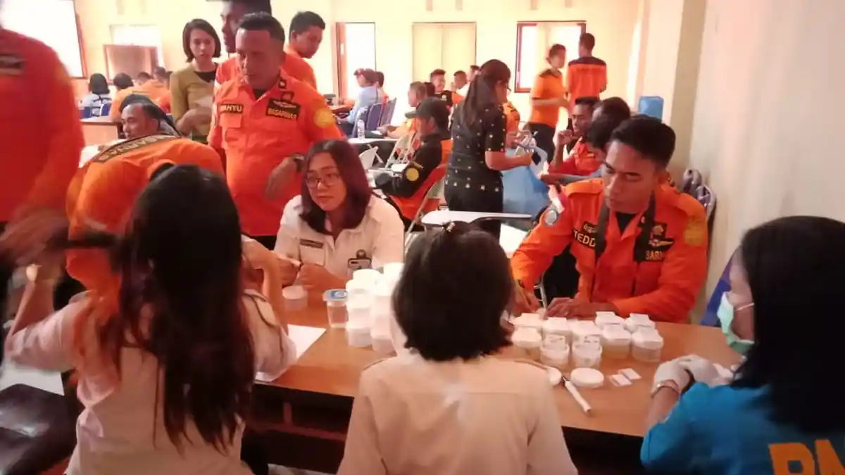 Pegawai SAR Kupang Ikut Tes Urine Narkoba Dari BNN 
