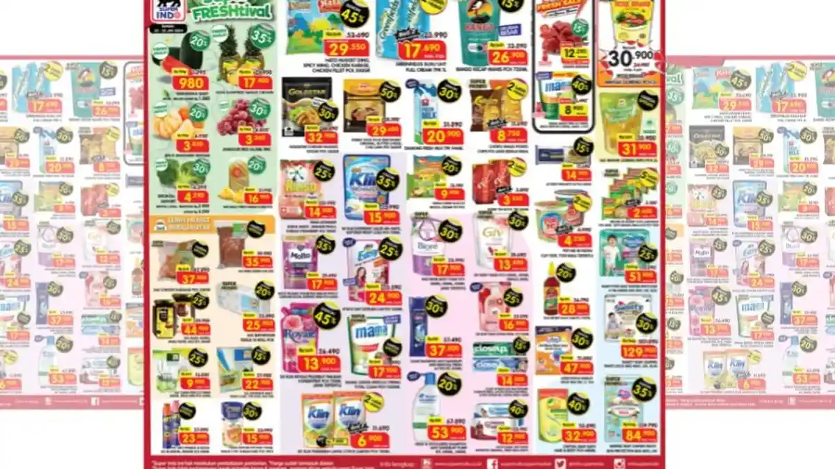 Promo Superindo Hari Ini 23 Januari 2024 Penuh DISKON, Spaghetti Rp14.900 Migor Rosebrand Rp30.900