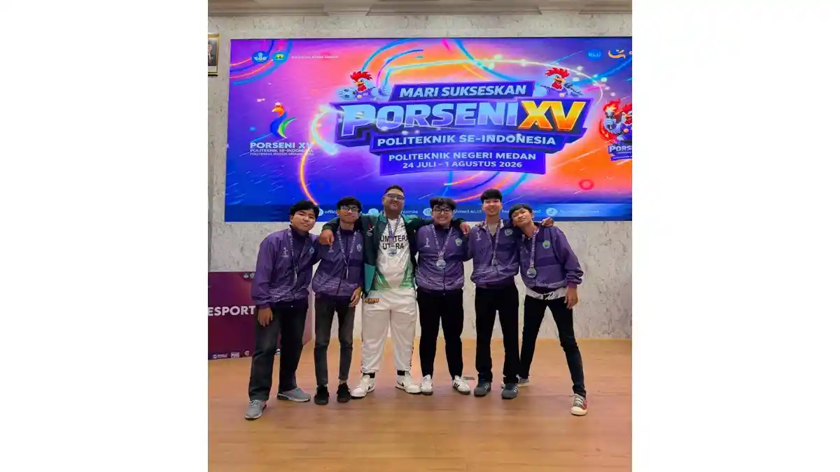 Tim PUBG Mobile Politeknik Medan Raih Medali Perak di Porseni XV 2026