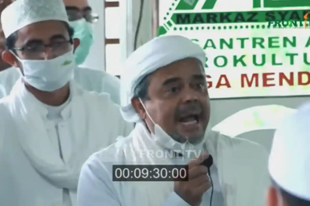 Klaim Tak Ada Laskar FPI yang Bawa Senjata, Rizieq Shihab: Tak Ada Satupun yang Dipersenjatai