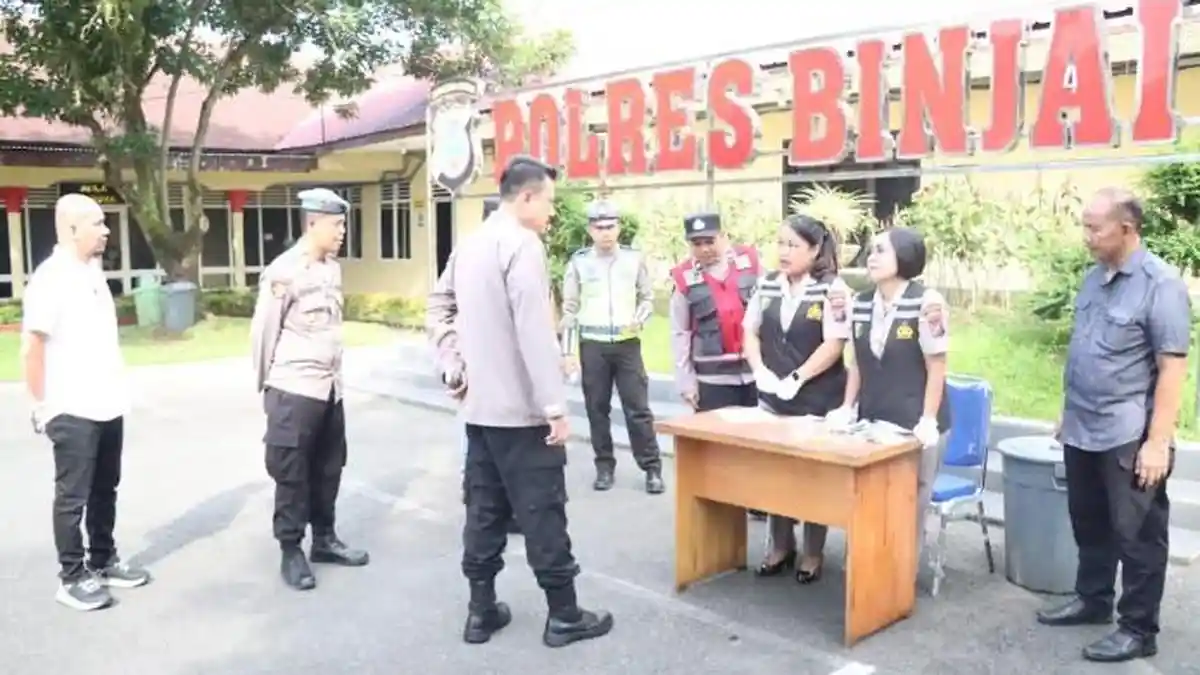 Personel Sat Res Narkoba Polres Binjai Mendadak Dilakukan Tes Urine, Ini Hasilnya