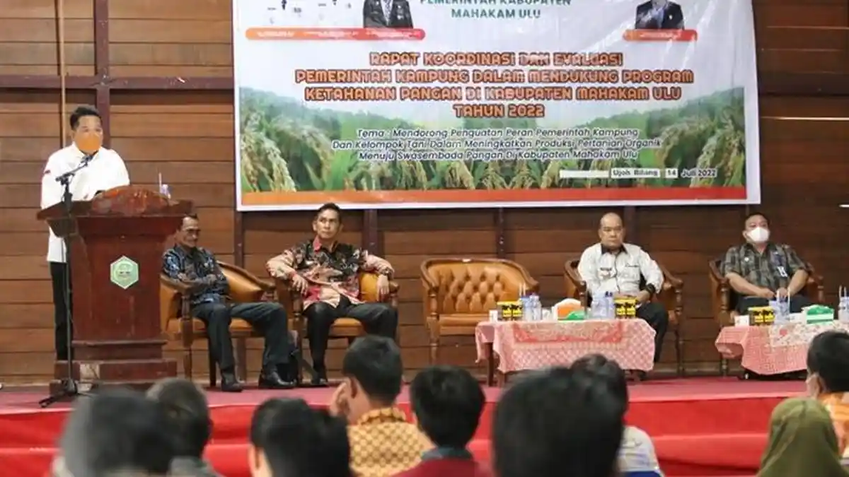 Pemkab Mahulu Evaluasi Program Ketahanan Pangan, Bupati Buka Rakor Pemerintah Kampung di Long Bagun