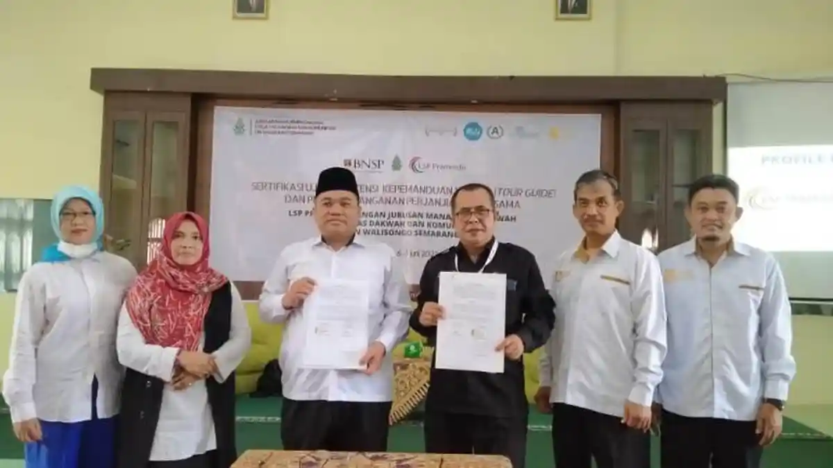 Prodi Manajemen Dakwah UIN Walisongo-LSP Pramindo Adakan Uji Kompetensi Kepemanduan Wisata