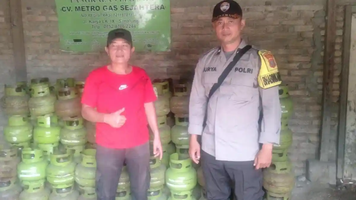 Pastikan Kestabilan Harga dan Pasokan, Polsek Bosar Maligas Pantau Simalungun Distribusi Gas Elpiji