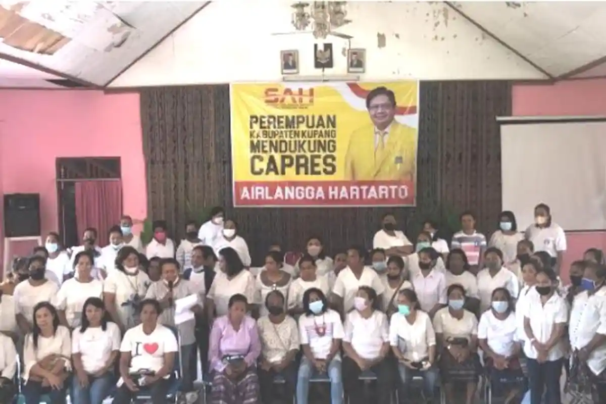 Kelompok Perempuan di Kupang Deklarasi Dukung Airlangga Hartarto Jadi Capres