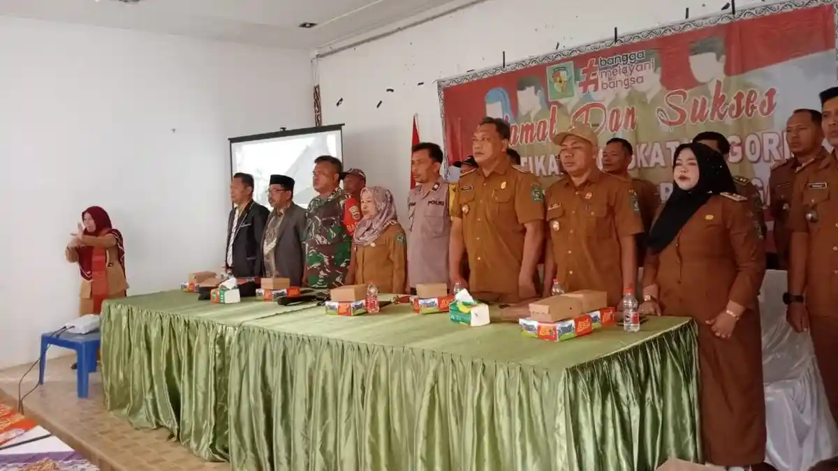 Polsek Bosar Malihas Hadiri Pelantikan Tungkat Nagori Sekecamatan di Simalungun, Berlangsung Khidmat