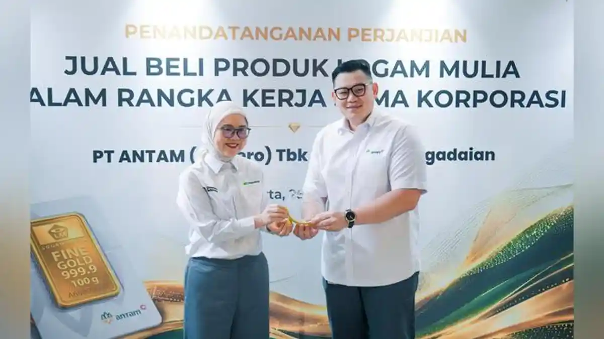 Perkuat Ekosistem Emas, PT Pegadaian dan PT ANTAM Jalin Sinergi Perdagangan Logam Mulia