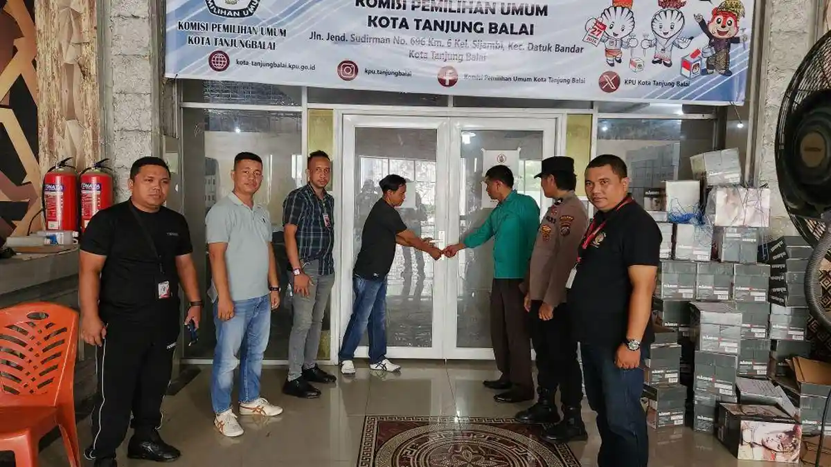 Polres Tanjungbalai Amankan Penyortiran dan Pelipatan Surat Suara Pilkada, Situasi Tertib dan Lancar