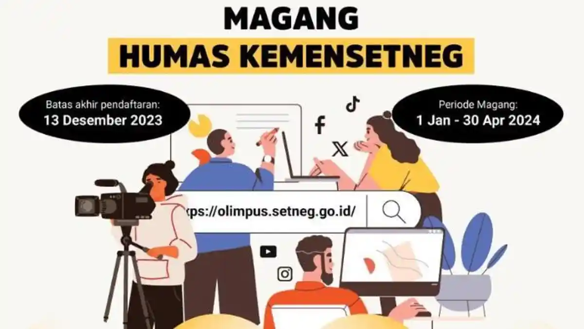 Humas Kemensetneg Buka Lowongan Magang bagi Pelajar SMK dan Mahasiswa ...