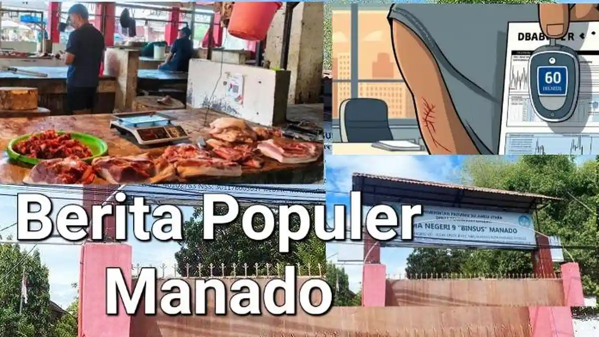 Populer Manado: Harga Daging Babi Turun, Penyakit Paling Banyak Diderita Warga, Sekolah Gratis
