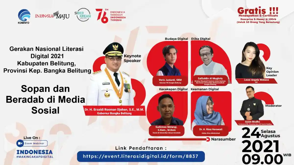 Literasi Digital di Belitung Ajak Peserta Pahami Batasan Kebebasan di Dunia Digital