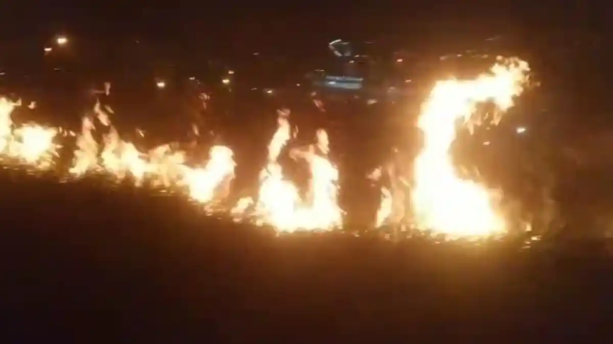 Kebakaran Lahan Kembali Terjadi di Blang Panyang, Lhokseumawe