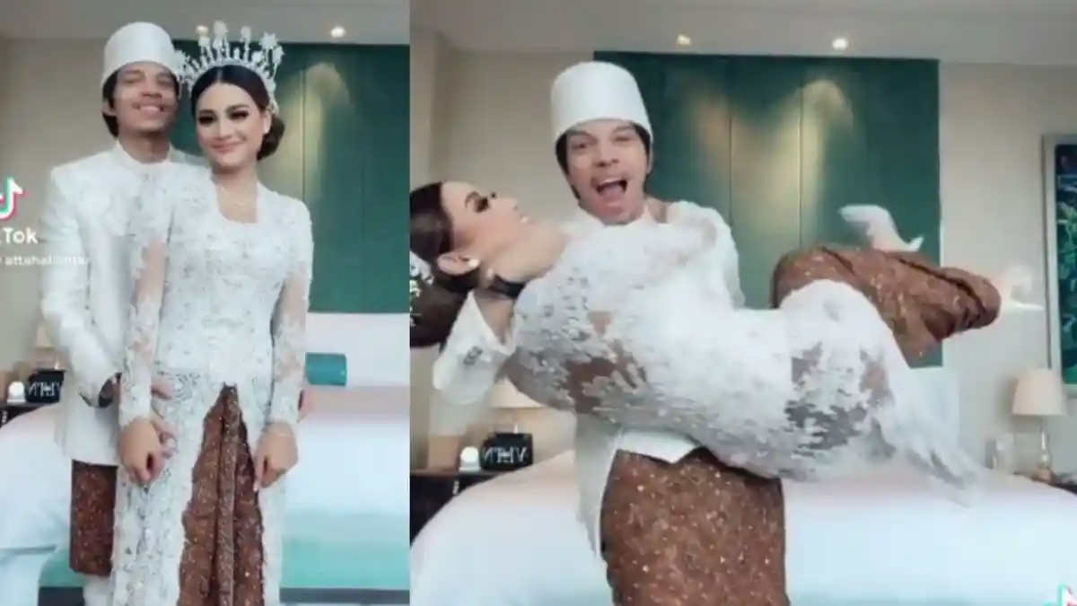 WAJAH Berbinar Atta & Aurel Lewati Malam Pertama, 'Diinterogasi' Ashanty, Jawaban Aurel Tak Terduga