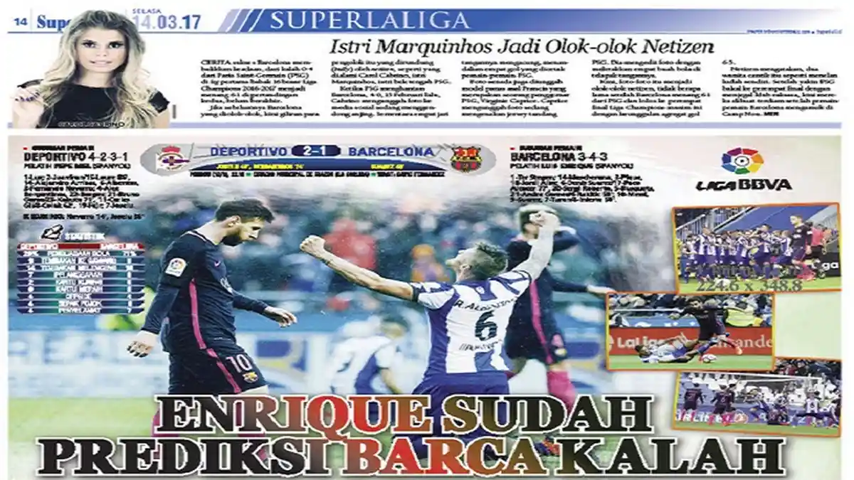 Luis Enrique Sudah Prediksi Barcelona Kalah
