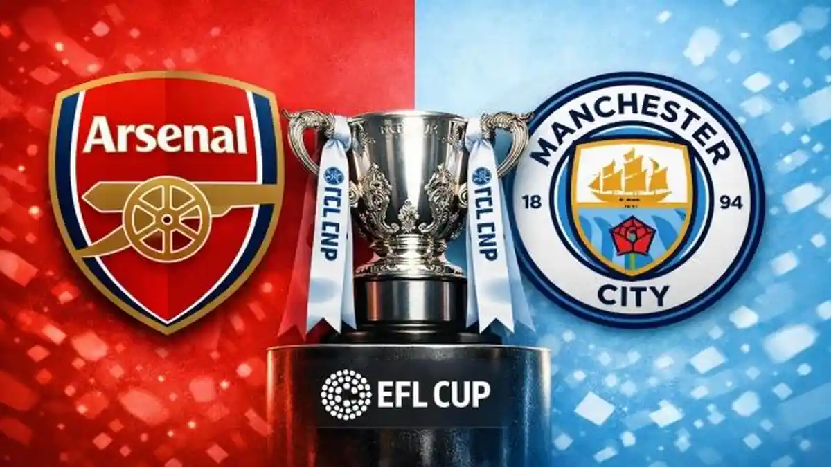 Link Live Streaming Arsenal vs Manchester City Final Carabao Cup 2026 Malam Ini, Kick-off 00.30 WIB