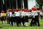 Paskibraka Lakukan Latihan di Istana Merdeka