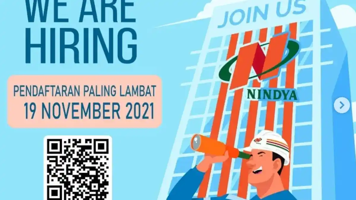 Kabar Baik, Dibuka 7 Lowongan Kerja BUMN di PT Nindya Karya Minimal Lulusan D3/S1, Daftar di Sini