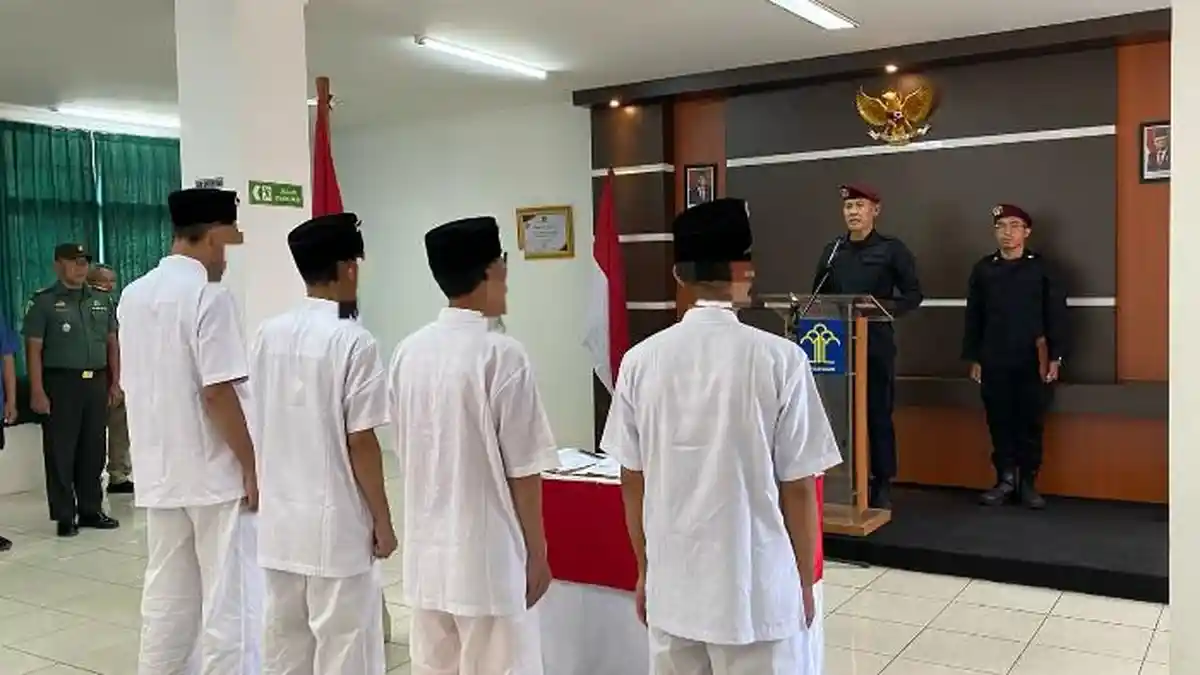 Empat Napiter Lembaga Pemasyarakatan High Risk Lakukan Ikrar Setia NKRI