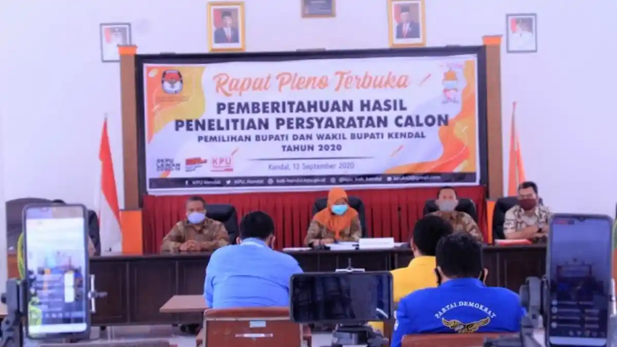 Berkas 3 Calon Pendaftar Pilkada Kendal Tak Lengkap, KPU Tunggu Perbaikan Sampai 16 September